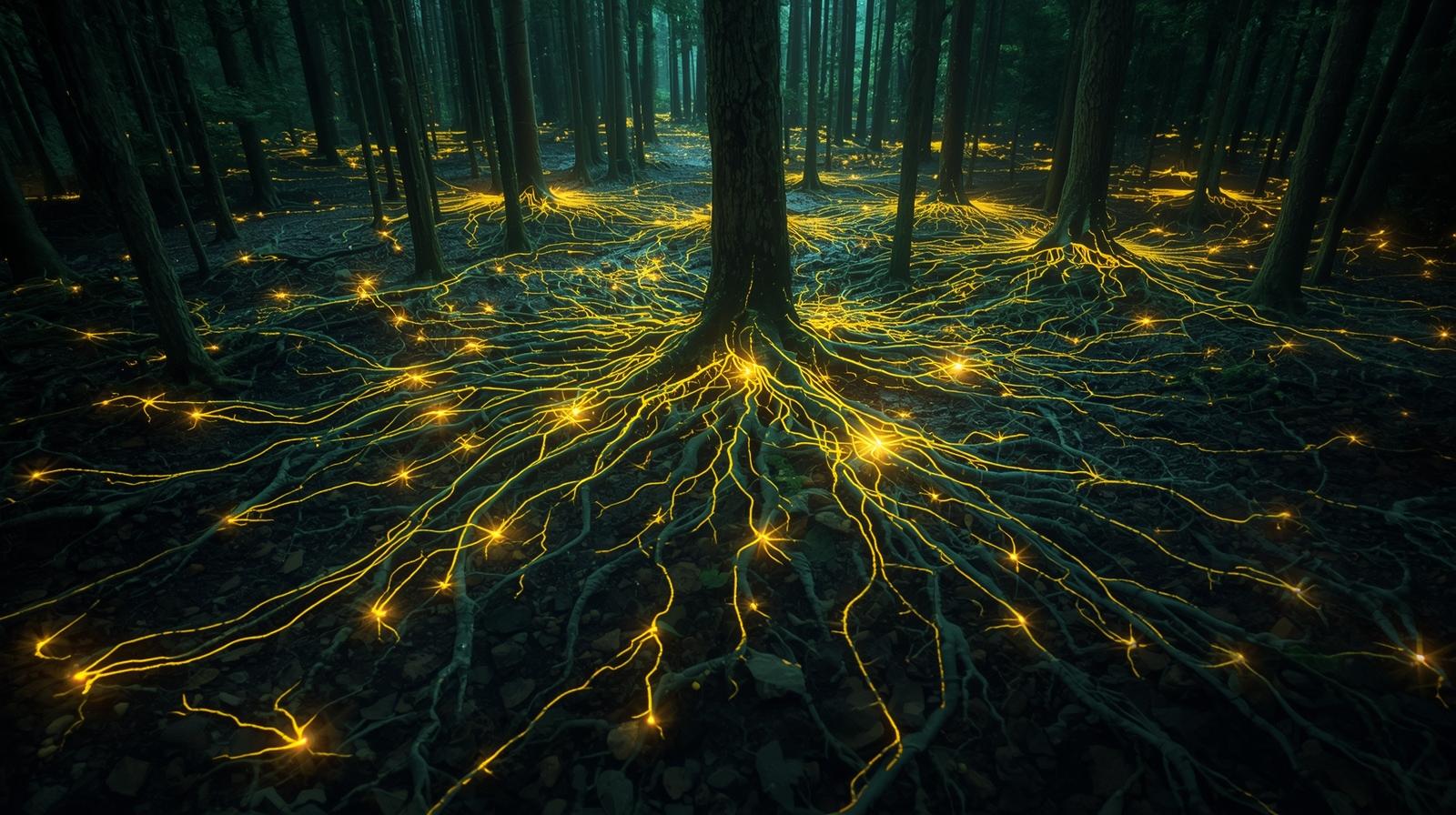 Forest Networks Revealing Planetary Consciousness