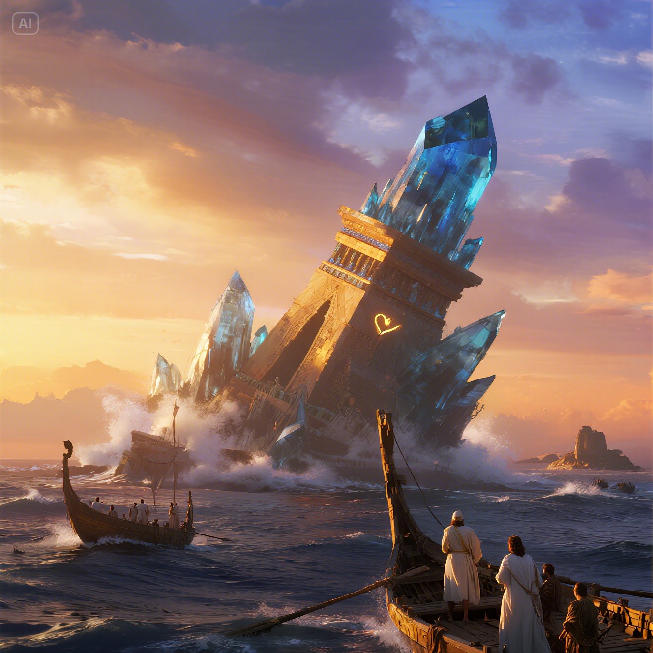 Restoration of Atlantis Civilization's Final Moments