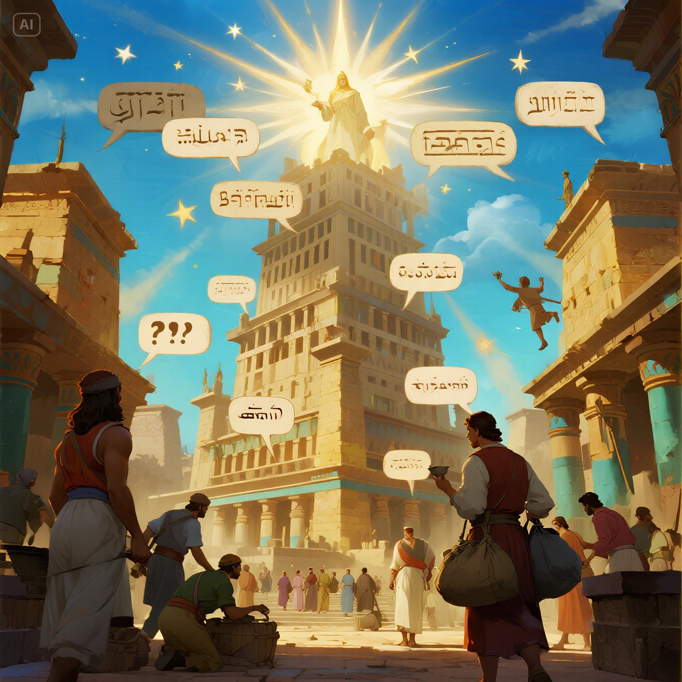 Restoration of Babel Tower Language Dispersion Miracle